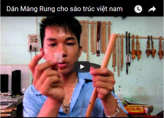  Hướng dẫn dán màng rung cho sáo trúc