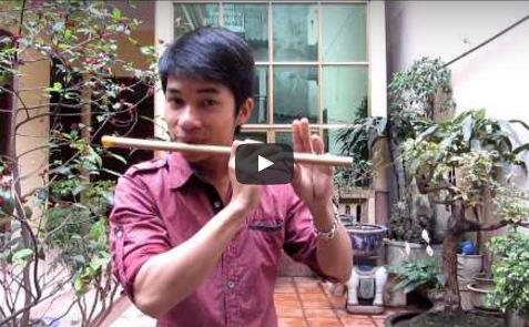  Kỹ thuật chạy ngón nhanh, chạy ngón tốc độ cao với sáo trúc mão mèo.