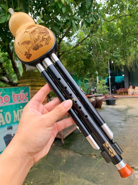  Bầu thật thân gỗ mun cao cấp