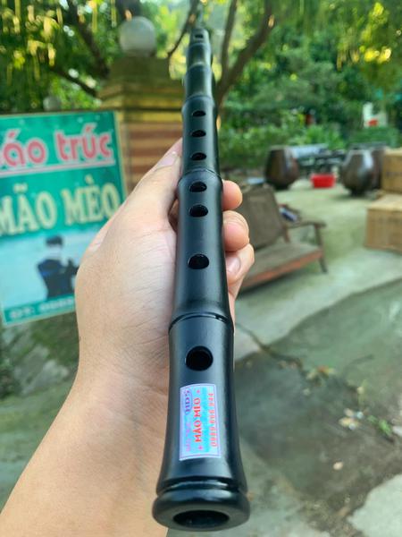  Sáo dọc gỗ Hương nguyên khối